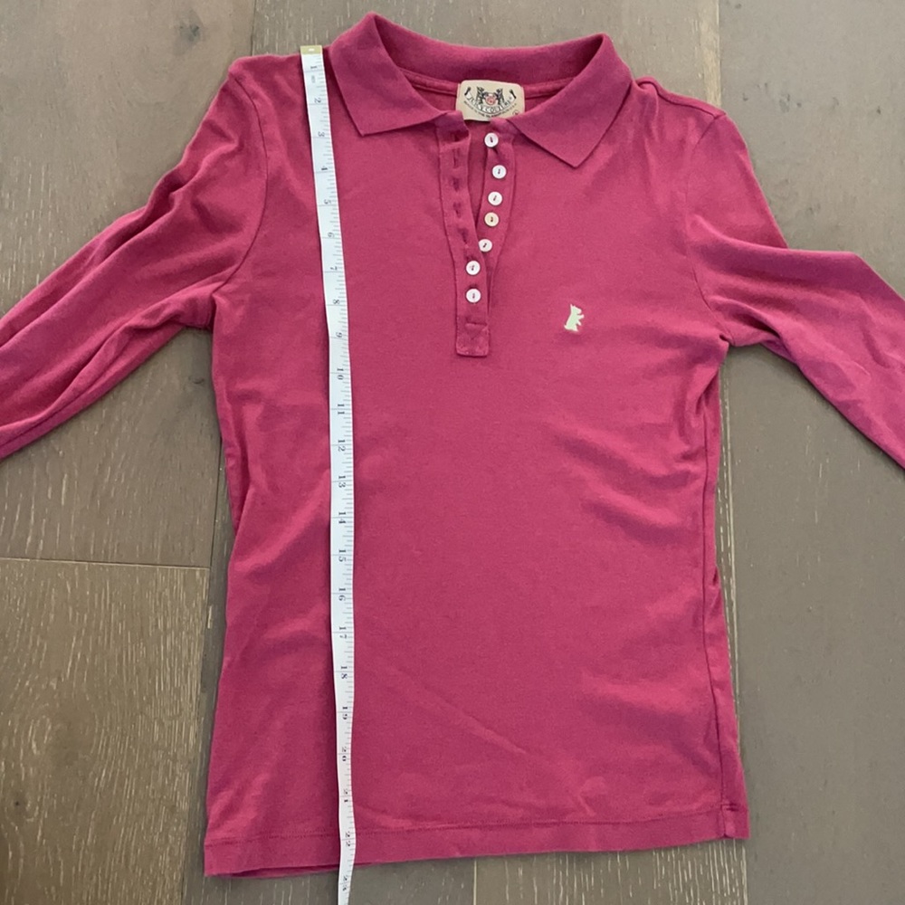 Juicy Couture Girl’s Long Sleeve Polo Size M - Picture 4 of 6